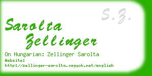 sarolta zellinger business card